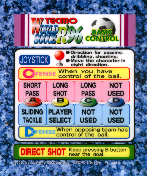 Tecmo World Soccer '96 Game Cover